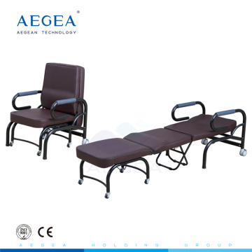 AG-AC009 pressé PVC cuir artificiel hôpital chaise inclinable lit